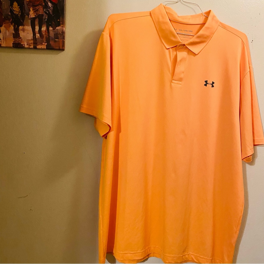 Under Armour Men's Orange Polo Shirt